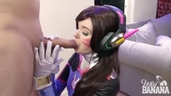D.Va Plays With Cock And Gets Fucked!