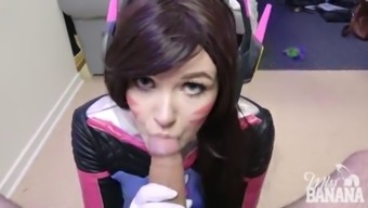 D.Va Plays With Cock And Gets Fucked!