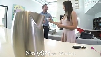 Nannyspy Hidden Cam Exposes Busty Nanny