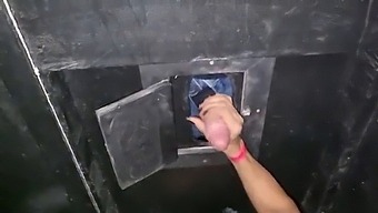 Couple Sucking Cocks At Gloryhole At Swing Party