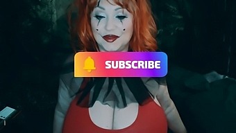 Sam38g In Clown Outfit & Makeup