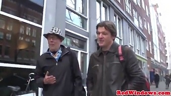 Fine Amsterdam Hooker Cumsprayed On Camera