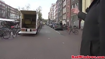 Fine Amsterdam Hooker Cumsprayed On Camera