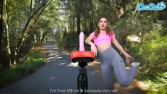 Sexy Paige Owens Has Her First Anal Dildo Bike Ride