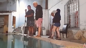 I Warned My Husband Not To Spend Money Idly To Clean The Pool In Cold Weather, He Ignored Me, So I Fucked With The Pool Guys Leo Ogro And Moreno With The Help Of My Friend Nicoli Fox (Complete On Red)