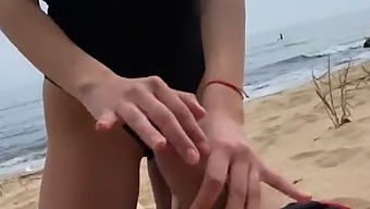 She Caught Us Fucking At The Public Beach