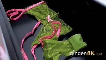 Green Lingerie Gets Edyn'S Pussy Fucked By Massive Cock