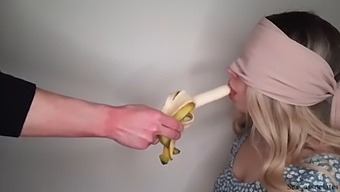 Blindfolded Dumb Step Sister Tricked Into Sucking My Dick And Swallowing Cum With The Taste Game