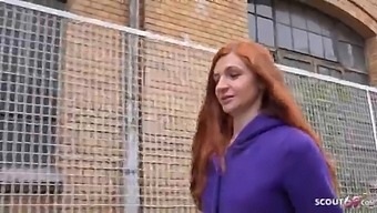 German Scout - Skinny Ginger Ukrainian Teen Lina Joy Pickup For Rough Casting Fuck