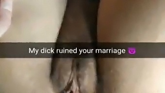 Snap Chat Cheating  Slutty Wife  Bareback Sex  And Cuckold Captions Compilation! - Not Inside- Not Cheating - Milky Mari