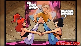 Stretching The Pussy In The Yoga Class - The Flintstoons