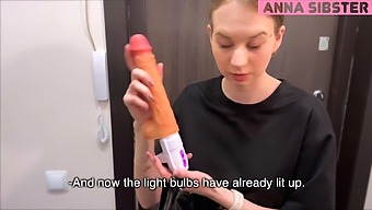 Amateur Babe With Big Natural Tits And A Love For Toys Joins The Sex Shop Courier In Trying Out A New Toy