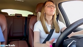 Stepmom'S Big Ass Gets Pounded In A Car After Driving Lessons