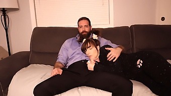 Stepdad And Stepdaughter Explore The Taboo Of Face Fucking And Cum In Mouth
