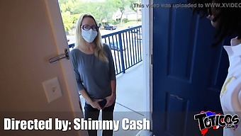 Nerdy Blonde Karen With Glasses Gets Her Tight White Snowbunny Pussy Filled With Shimmy'S Big Black Cock In A Medical Building On Theshimmyshow Episode 56 Featuring Misty Rein