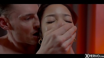 Xpervo'S Cheating Wife Lia Lin Takes On A Kinky Mystery Man'S Big Cock