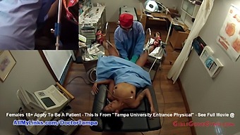 Ebony Student Lotus Lain'S Gyno Exam Caught On Spy Camera By Doctor Tampa At Girlsgonegyno.Com