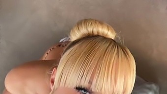 Amateur Blonde Bombshell Bunny Gives A Dirty Pov Blowjob And Gags On Big Cock
